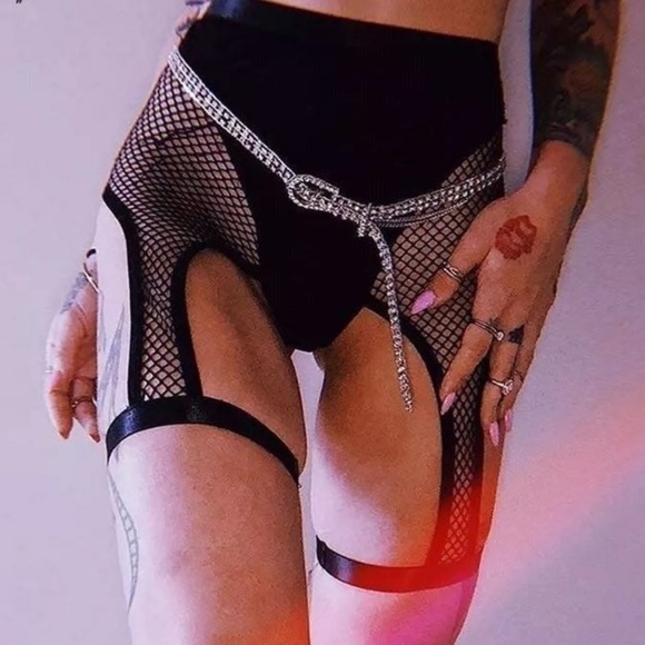 Dolls Kill Pants - BESTSELLER🌟Sinister Fishnet Shorts